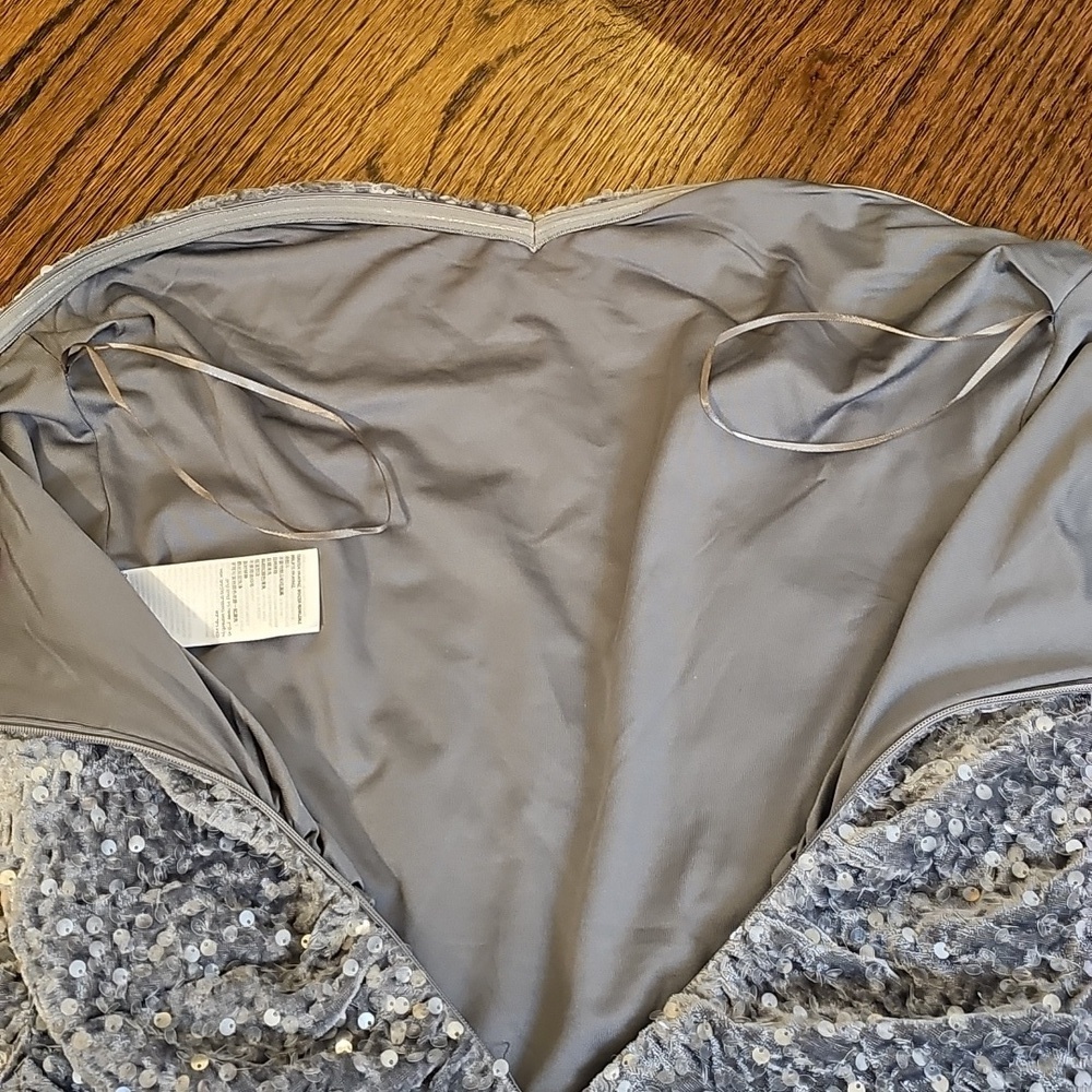 Edikted Siena Sequin Strapless Minidress Size Medium - Picture 7 of 10